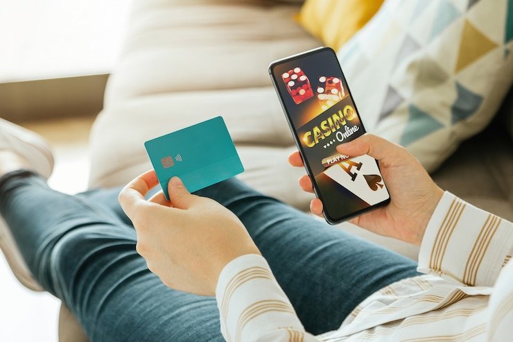 Antarmuka permainan Push Gaming menampilkan kontrol taruhan dan tombol putar